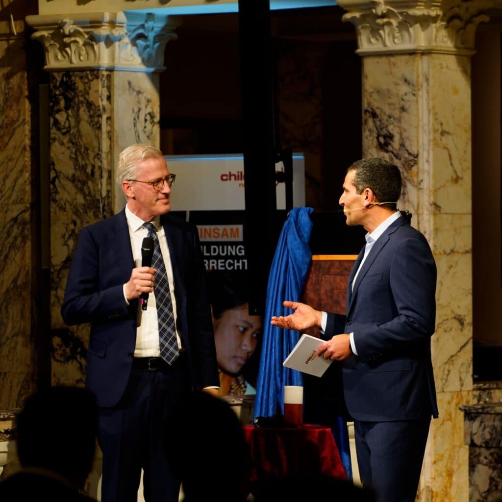 Jan-Berendt Holzapfel mit Mitri Sirin bei Purpose in Action