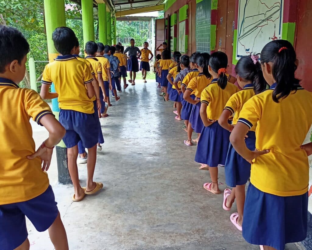 Students parliament members lead morning assembly NEAID