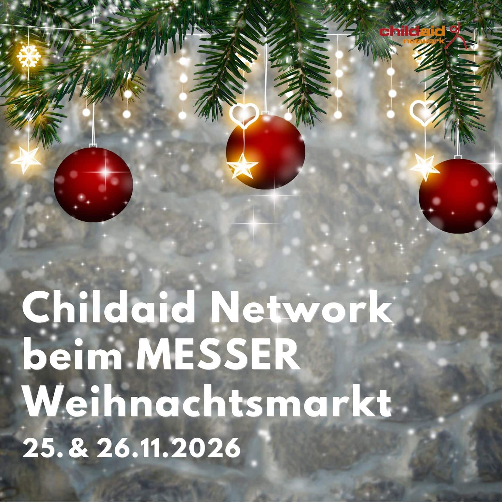 Childaid Network beim Messer Weihnachtsmarkt